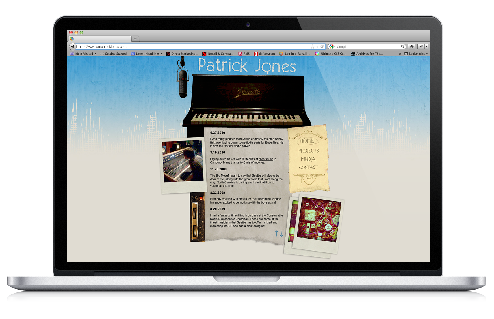 Patrick Jones website